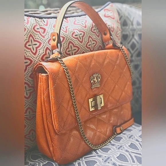🌟Pratesi Firenze Saddle Leather Satchel Quilted Chanel Like Purse- Italy 🌟 - Picture 12 of 12